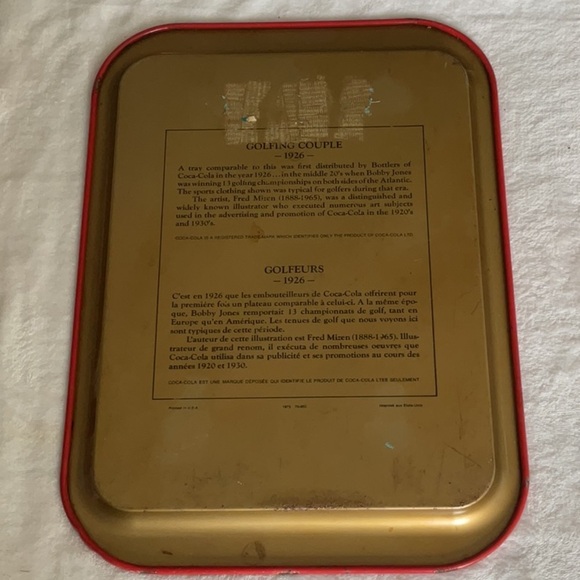 Coca-Cola Red and Green Serving Tray - Picture 2 of 2